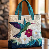 Bolsa Tote Acolchada con Flores