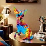 Lámpara de Mesa Chihuahua de Resina Vibrante