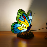 Lámpara de Mariposa Azul Esculpida
